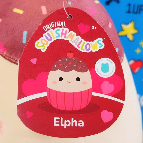 Squishmallow Elpha the Cupcake 8" UltraSoft Valentine's Day Toy Plush NWT - Picture 5 of 6